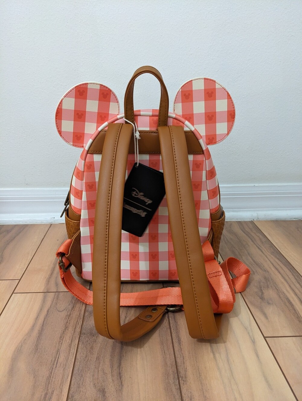 NWT! Loungefly Disney 's Mickey Mouse Picnic Ears Mini Backpack - Picture 6 of 16